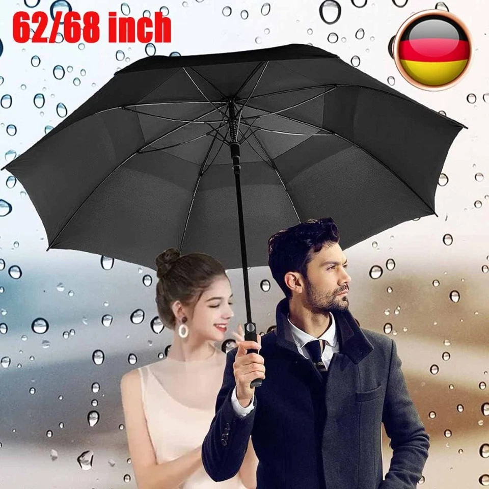 MARKENLOS XL/XXL Dunlop Regenschirm Golfschirm Stockschirm Partnerschirm Schirm groß 150cm