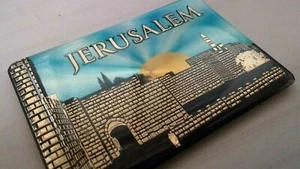 Sammeln Jaffa Gate Gold Jerusalem Western Wand Kühlschrankmagnet Souvenir Judaica - Bild 1 von 2