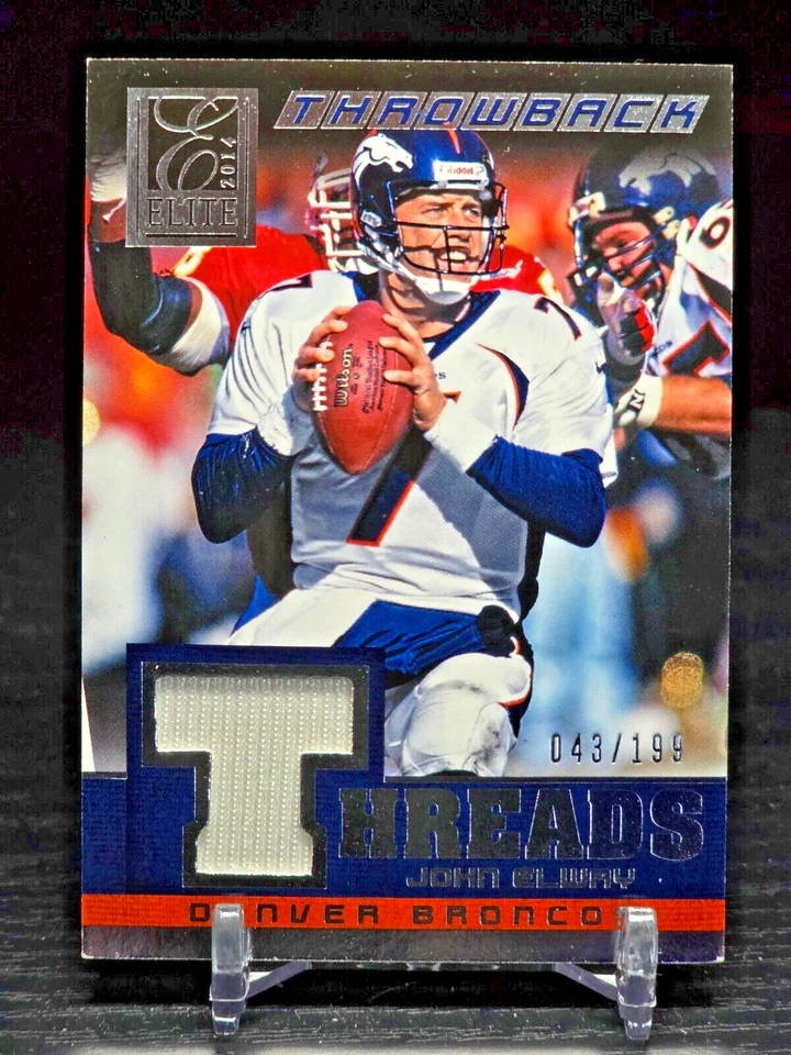 John Elway 2014 Panini Elite Throwback Threads /199 #38 Denver Broncos HOF - Image 1 of 2