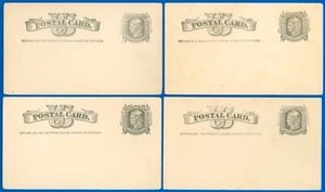 Unused Postal Cards #UX7 x4! Preprinted, Hobart College, Horticulture SCV $26.00 - Picture 1 of 2