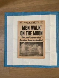 MOON Landing 1969 Walk on Moon  New York Daily News   whole newspaper - Picture 1 of 3