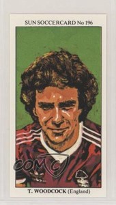 1978 The Sun Soccercards International Stars Tony Woodcock #196 Rookie RC