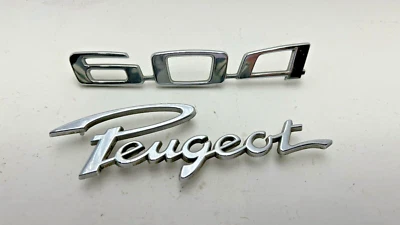 Peugeot 604 1977 emblemas placa de identificación placa moldura adorno Foto 1 de 4