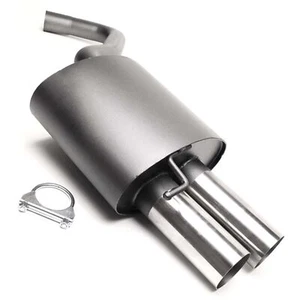TA TECHNIX Sportauspuff 2x76mm SCHARF für BMW E90 Limo 316i 318i 320i 318D ABE - Afbeelding 1 van 1