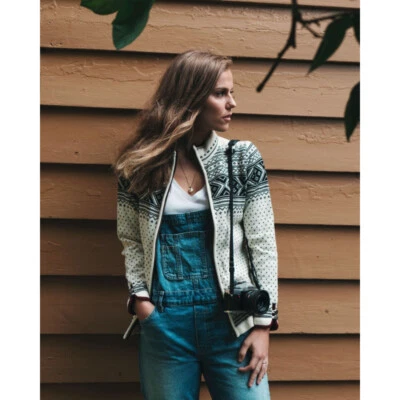 DALE OF NORWAY Valle Women's Wool Cardigan Sweater Jacket - Photo 1/3