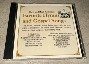 Dave And Barb Anderson Favorite Hymns And Gospel Songs CD Rare OOP Mark Hanson - Foto 1 di 6