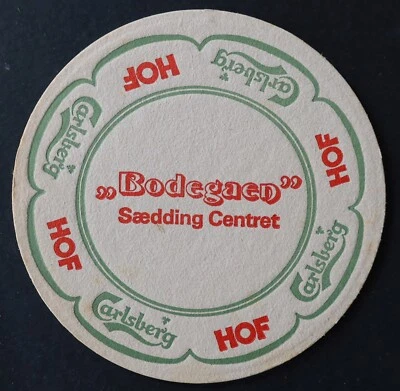 Sous-bock bière CARLSBERG Hof Badegaen 10,7cm beermat coaster 1 - Photo 1/2