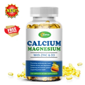 Calcio Magnesio Zinc y D3 - Multivitaminas 120 Cápsulas - Salud Ósea y Articular - Imagen 1 de 10
