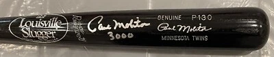 PAUL MOLITOR WITH #3000 BECKETT AUTHENTICATED SIGNED LOUISVILLE SLUGGER GAME BAT - Image 1 of 4