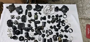 Alte Bakelit Schalter Stecker Verteiler Konvolut Elektriker Baumaterial/N 63 - Bild 1 von 19