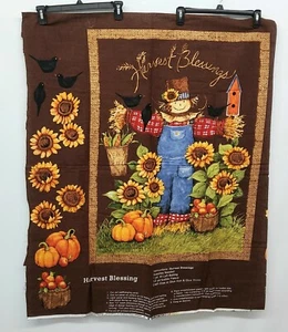 STEELE CREEK STUDIO HARVEST BLESSING WALL HANGING FABRIC PANEL 36 X 25 - Picture 1 of 3