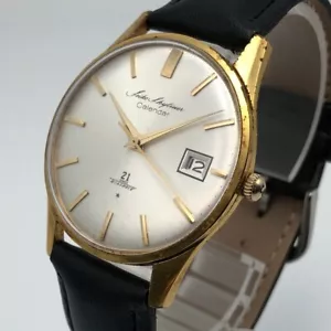 Vintage 1964 Seiko Skyliner Calendar GOLD FILLED J15019 Hand-winding #1827 - Picture 1 of 15