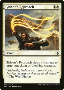 4 Gideon's Reproach 4x x4 - NM - Battle for Zendikar - mtg - Picture 1 of 1