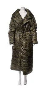 Norma Kamali Sleeping Bag Coat S Animal Print Balenciaga Khaite - Picture 1 of 4