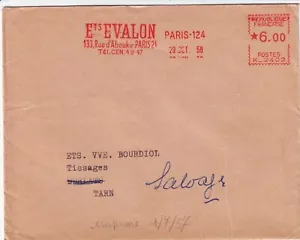 S438. BRIEF EMA EINRICHTUNGEN EVALON STOFFE KONFEKTION SCHUHE - 1958 - Bild 1 von 2