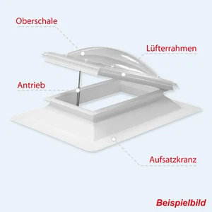 Lichtkuppel 60x90cm, Oberschale Polycarbonat wählbar aus verschiedenen Varianten - Bild 1 von 8