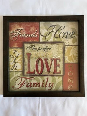 Arte de pared inspirador enmarcado conmovedor collage de palabras inspiradoras Foto 1 de 4