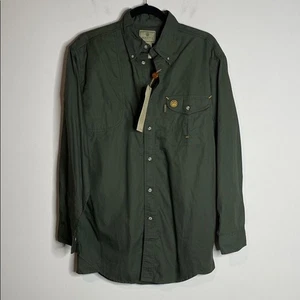 Beretta Herren grün Baumwolle Button Down Schießhemd Größe Small neu mit Etikett - Bild 1 von 5