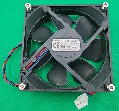 HP / DELL Desktop Computer REAR Fan DSB0912M 3-PIN Connector  Used - Image 1 of 2