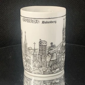 Vintage Altenkunstadt Germany Porcelain City Shotglass Shot Glass Babenberg - Picture 1 of 9