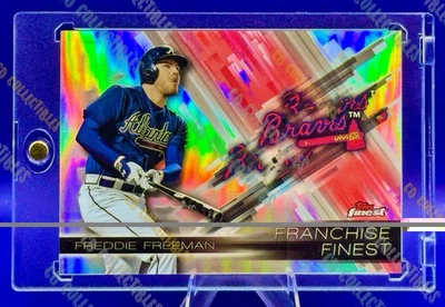 Freddie Freeman HOLO REFRACTOR CARD SP TOPPS FINEST DODGERS BRAVES MVP MINT - Image 1 of 3