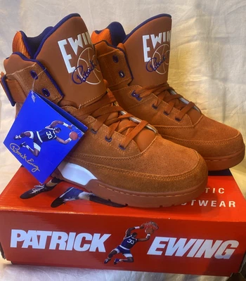 Ewing 33 HI Knicks OG Orange Suede Size 12 Limited Edition Rare NEW - Image 1 of 4