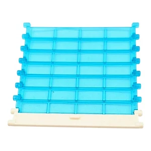 Playmobil garage door blue/white 4218/4219 8 parts city house - Picture 1 of 1