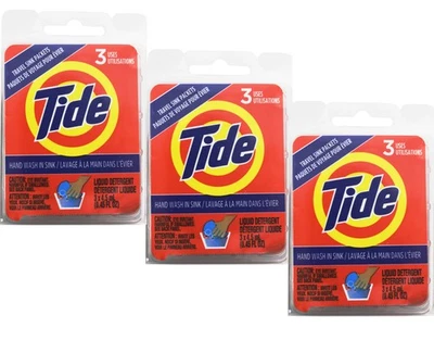 Paquete de 3 - Paquetes de fregadero de viaje líquido Tide, (3 x 4,5 fl oz) 3 unidades Foto 1 de 2