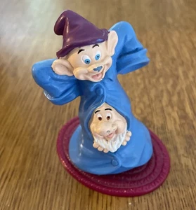 Vintage Disney Schneewittchen und die sieben Zwerge drehender langer Mantel Figur - Bild 1 von 5