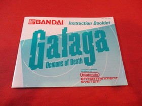 Galaga Demons of Death Nintendo NES Instruction Manual Booklet ONLY