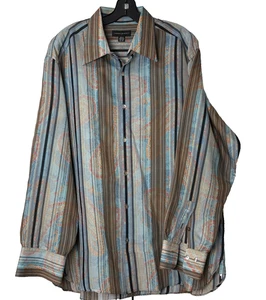 Vintage Jhane Barnes Hemd Herren XL Psychedelic Bunt Party Disco - Bild 1 von 6