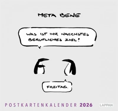 LAPPAN VERLAG meta bene Postkartenkalender 2026|Kalender