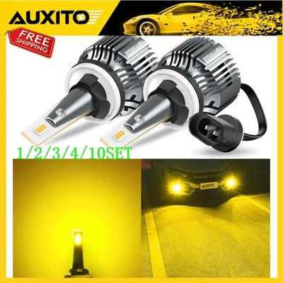 AUXITO 880 881 893 LED Luz Niebla 3000K Gloden Amarillo Bombilla Súper Brillante 1~10 Juego Foto 1 de 4