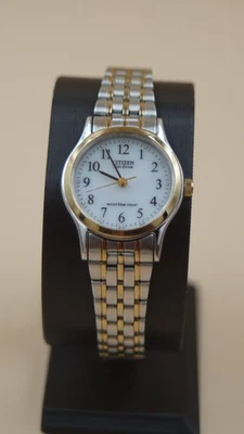 Reloj Citizen Eco-Drive Mujer Plata Oro Analógico Cuarzo Probado E030-K001684CKK Foto 1 de 4