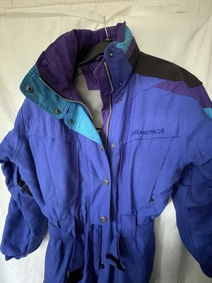 Лыжный костюм Nordica мужской размер большой цельный комбинезон винтажный - Изображение 1 из 4