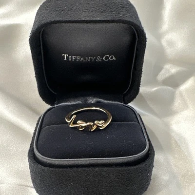 Tiffany & Co. Paloma Picasso Mini Graffiti Love Ring in 18k Rose Gold 52/L - Image 1 of 4