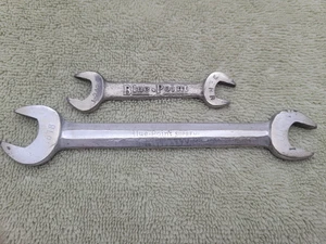 Vintage 1940er Blue Point 2-teiliges Maulschlüssel-Set, S1618, J2428 Made in USA - Bild 1 von 14