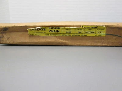 2080 DODGE COTTERED ROLLER CHAIN 10FT BOX - Image 1 of 3