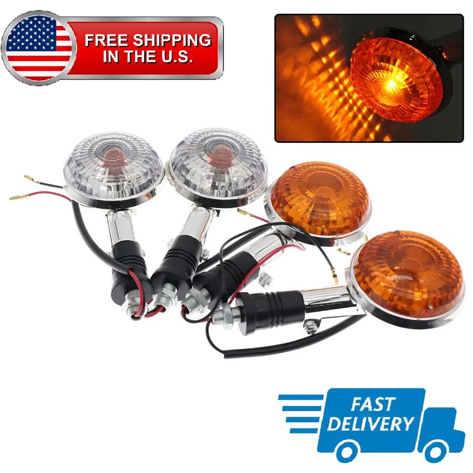 Luz de señal de giro para Yamaha Virago 250 535 1100 VMax Road Royal Star V-star EE. UU. Foto 1 de 4