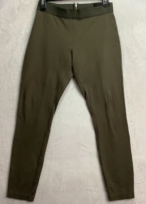 J Crew Pixie Pants size 4S Olive Green elastic waist w back Zip tapers at ankle - Image 1 of 4