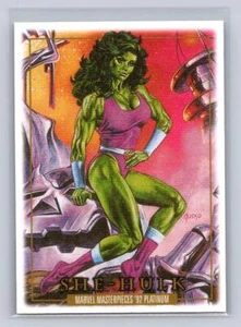 2024 Marvel Masterpieces '92 Platinum #82 She-Hulk -Canvas - Picture 1 of 2