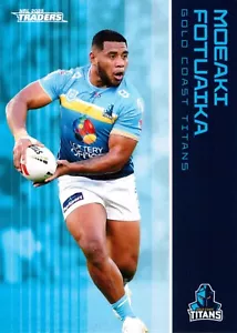2025 Gold Coast Titans NRL TLA Traders Card - Moeaki Fotuaika - Picture 1 of 3