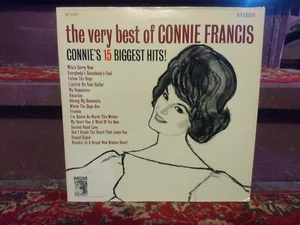 15 HITS Very Best Connie Francis Excellent Vinyl SE-4167 Blue Gold MGM Label  - Picture 1 of 6