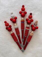 Custom Beaded Pens. Mickey. Gifts. Basket filler. Party gifts. Bling!!