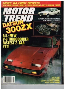 MOTOR TREND MAGAZINE-NOVEMBER 1983-DATSUN 300ZX V6 TURBO-LOTUS ESPRIT TURBO-BMW - Picture 1 of 1