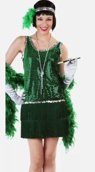 Vestido con flecos de lentejuelas (talla 5X) Foto 1 de 1