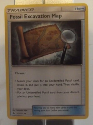 101PK107 - Fossil Excavation Map - 107/131 - Forbidden Light - Trainer  - Image 1 of 2