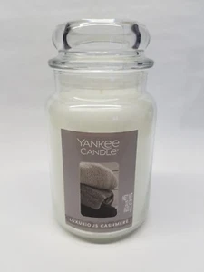 YANKEE CANDLE LUXURIOUS CASHMERE 22 OZ 1 WICK CANDLE - Picture 1 of 5