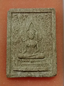 LP Kuay Wat Khositaram Phra Buddha Chinnarat Behind Rowel Talisman Thai Amulet - Picture 1 of 18