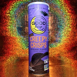 CREEPY CRISPS BLACK POTATO CHIPS Halloween goth food Limited Edition 7/3/25 RARE - Picture 1 of 10